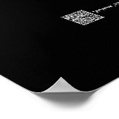 Clearance Sale Store Business Discount Black Poster (Ecke)