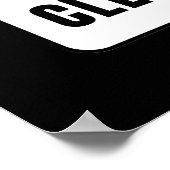 Clearance Sign, Retail Store Closing Sale Poster (Ecke)