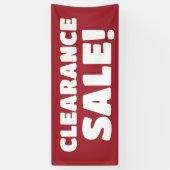 Clearance Verkauf! Red Banner (Vertikal)