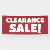 Clearance Verkauf! Red Banner (Horizontal)