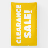 Clearance Verkauf! Yellow Banner (Vertikal)