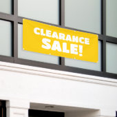 Clearance Verkauf! Yellow Banner (Äußeres Gebäude)