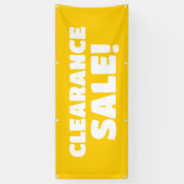 Clearance Verkauf! Yellow Banner (Vertikal)