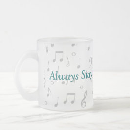 ClearGlassMusicNoteMug-fertigen Sie besonders an Mattglastasse