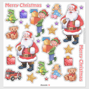 Cleari Vinyl Aufkleber Set Weihnachtsfiguren