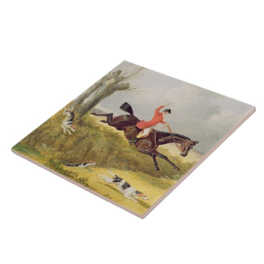 Clearing eines Ditch, 1839 (Öl auf Panel) Fliese (Seite)