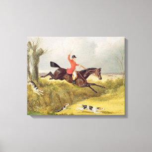Clearing eines Ditch, 1839 (Öl auf Tafel) Leinwanddruck