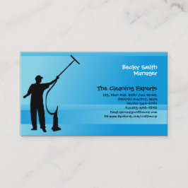 Clearing Services Business Card Window Cleaner Visitenkarte