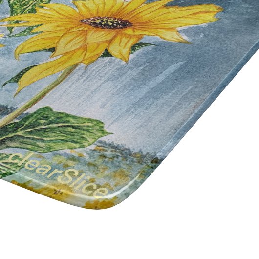 ClearSlice Sonnenblume Schneidebrett (Ecke)