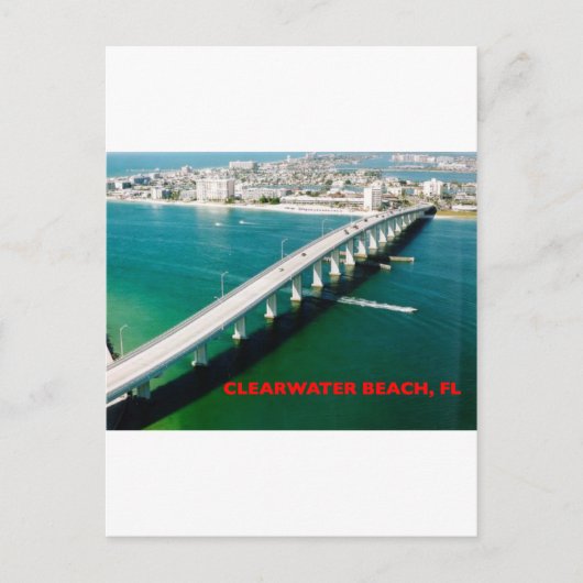 CLEARWASSER BEACH FLORIDA POSTKARTE (Vorderseite)