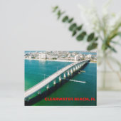 CLEARWASSER BEACH FLORIDA POSTKARTE (Stehend Vorderseite)