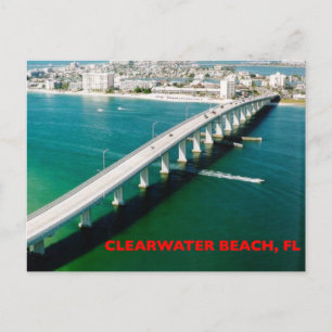 CLEARWASSER BEACH FLORIDA POSTKARTE