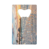 Clearwater Beach Edelstahlflaschenöffner Geldbeutel Flaschenöffner (Rückseite)