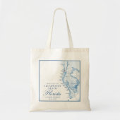 Clearwater Beach FL Blue Wedding Welcome Tote Bag Tragetasche (Vorne)