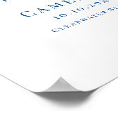 Clearwater Beach FL Map Wedbook Gästebuchplakat Poster (Ecke)