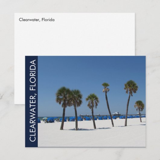 Clearwater Beach FL Postkarte (Vorne/Hinten)
