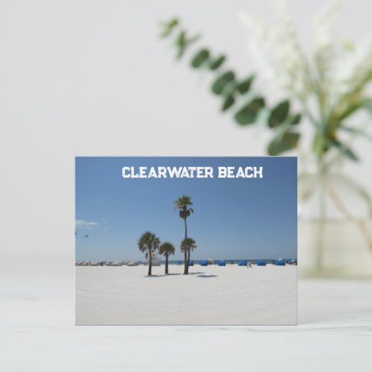 Clearwater Beach FL Postkarte (Stehend Vorderseite)