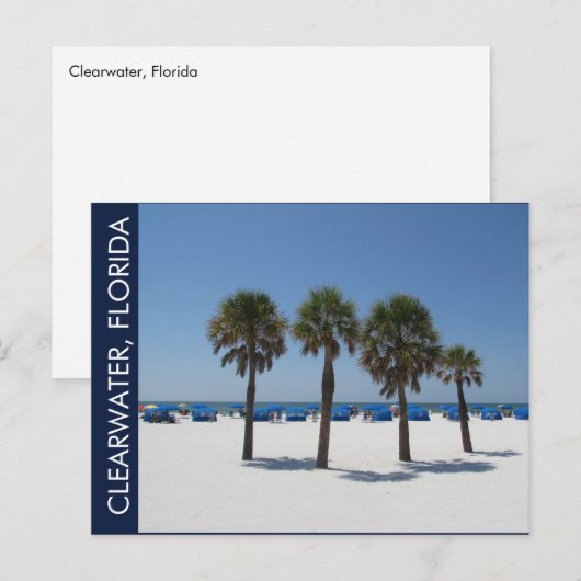 Clearwater Beach FL Postkarte (Vorne/Hinten)