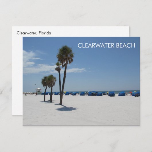 Clearwater Beach FL Postkarte (Vorne/Hinten)