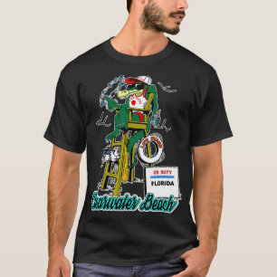 Clearwater Beach Florida Alligator Life Guard T-Shirt