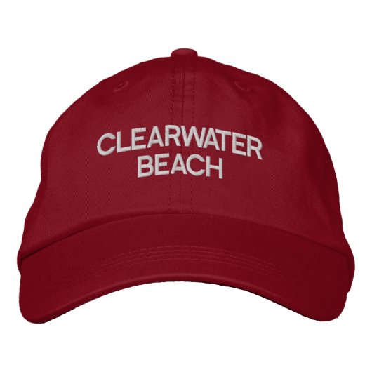 Clearwater Beach Florida bestickter Baseballhut Bestickte Baseballkappe (Vorderseite)