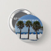 Clearwater Beach, Florida Button (Vorne & Hinten)