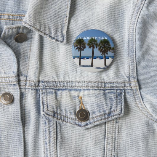 Clearwater Beach, Florida Button (Beispiel)