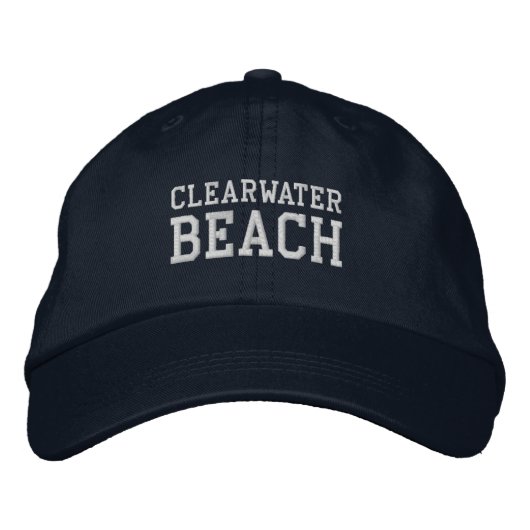 Clearwater Beach Florida Embroidered Baseball Hat Bestickte Baseballkappe (Vorderseite)