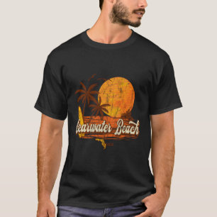 Clearwater Beach Florida Fl Retro Vintag Beach T-Shirt