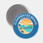 Clearwater Beach, Florida Florida Magnet (Vorderseite/Rückseite)
