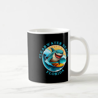 Clearwater Beach Florida Glückliches Surfen Hai An Kaffeetasse