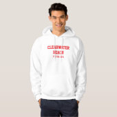 Clearwater Beach Florida Hoodie (Vorne ganz)