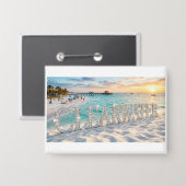 Clearwater Beach Florida Knopf Button (Vorderseite/Rückseite)