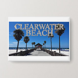 Clearwater Beach Florida Knopf Button