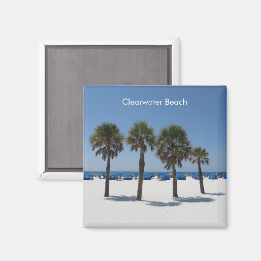 Clearwater Beach, Florida Magnet (Vorderseite/Rückseite)