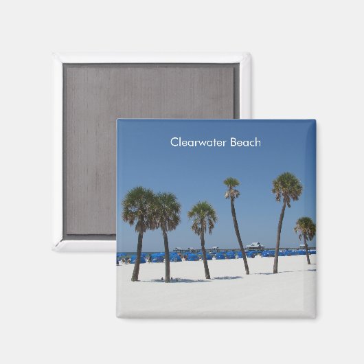 Clearwater Beach, Florida Magnet (Vorderseite/Rückseite)