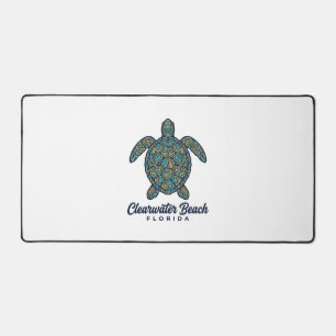 Clearwater Beach Florida Meeresschildkröte Vektor Schreibtischunterlage