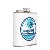 Clearwater Beach Florida Palm Tree Birds Flachmann (Rechts)