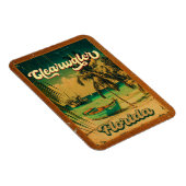 Clearwater Beach Florida Palm Tree Souvenirs 60er Magnet (Rechte Seite)