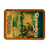 Clearwater Beach Florida Palm Tree Souvenirs 60er Magnet (Horizontal)