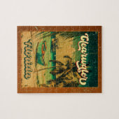 Clearwater Beach Florida Palm Tree Souvenirs 60er Puzzle (Horizontal)