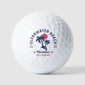Clearwater Beach Florida Palm Tree Souvenirs Golfball (Vorderseite)