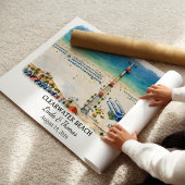 Clearwater Beach Florida Poster, Aquarell Poster
