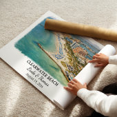 Clearwater Beach Florida Poster, Aquarell Poster
