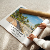 Clearwater Beach Florida Poster, Watercolor Poster