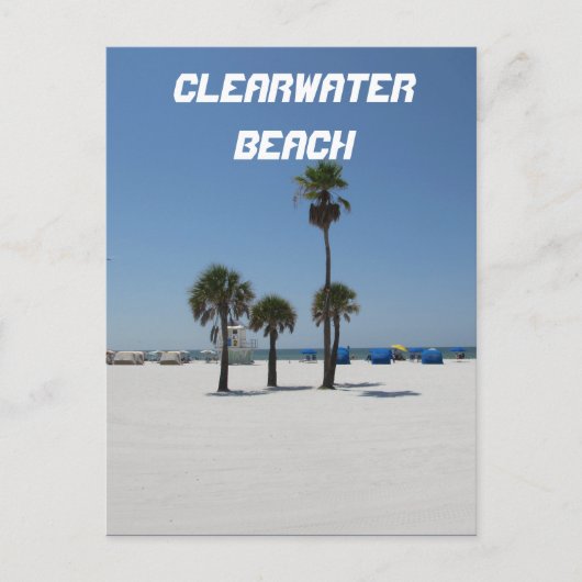 Clearwater Beach Florida Postkarte (Vorderseite)