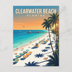 Clearwater Beach Florida Postkarte