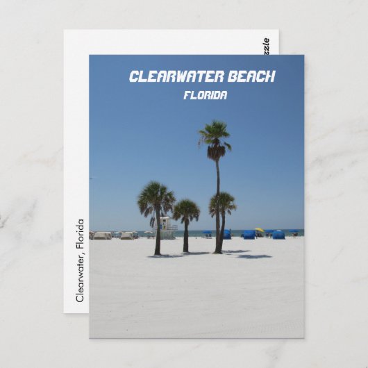 Clearwater Beach Florida Postkarte (Vorne/Hinten)