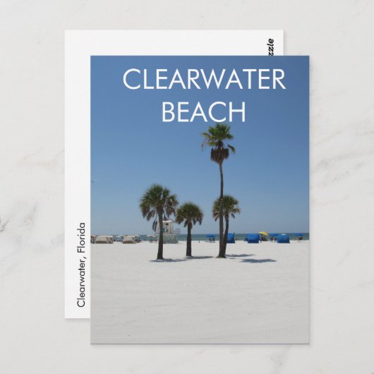 Clearwater Beach Florida Postkarte (Vorne/Hinten)