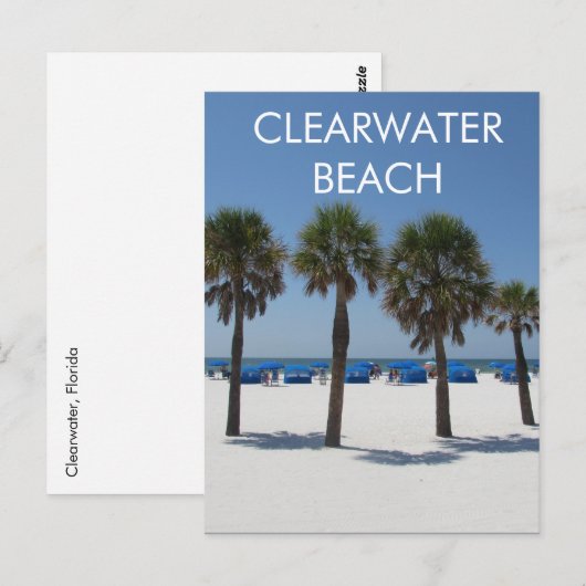 Clearwater Beach Florida Postkarte (Vorne/Hinten)
